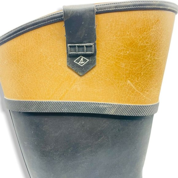 Sperry Nellie Kate Rain Boots Women Black 8 Winter Rubber Outdoor Waterproof - Picture 5 of 10